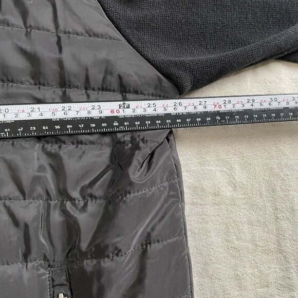 X RAY Lightly Padded Hybrid Sweater Jacket Men 3XL Black Quilted Shacket Outdoor - Picture 9 of 11